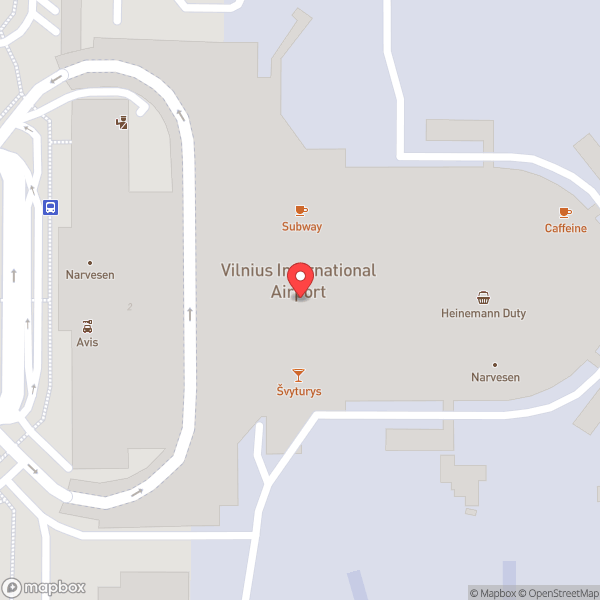 Map of Vilnius International Airport (VNO) (Tarptautinis Vilniaus oro uostas)