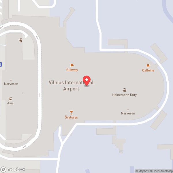 Map of Narbutas Business Lounge