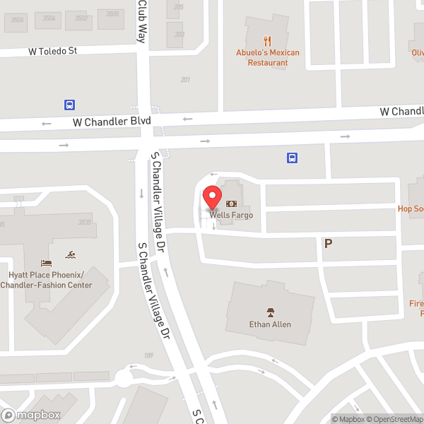 Map of Wells Fargo