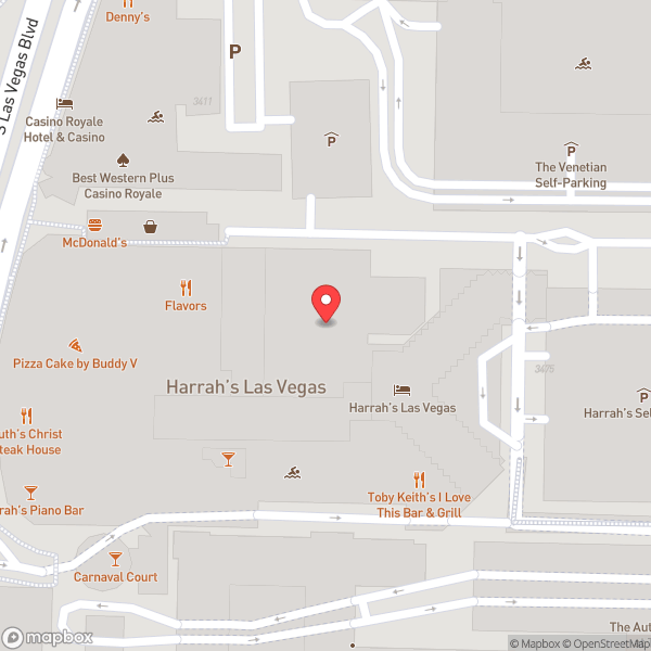 Map of Harrah's Hotel & Casino