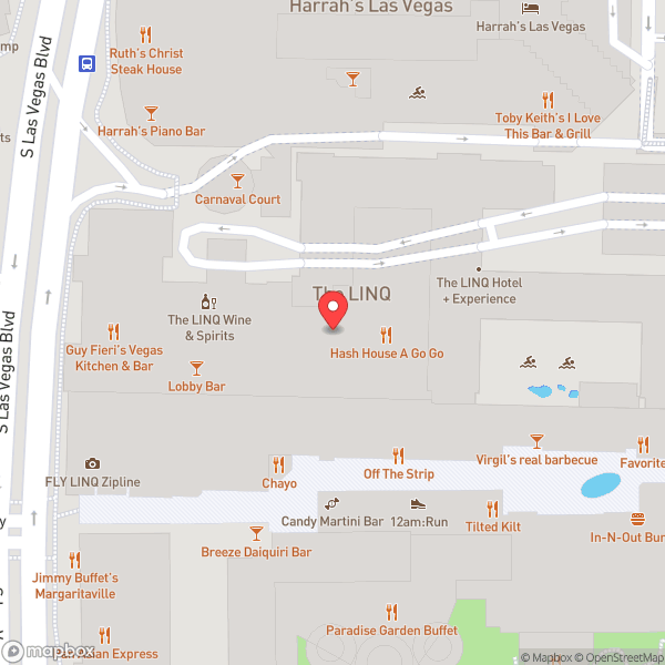 Map of Hash House A Go Go at The LINQ