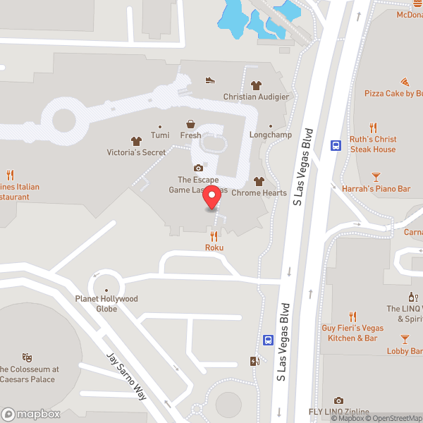 Map of Planet Hollywood