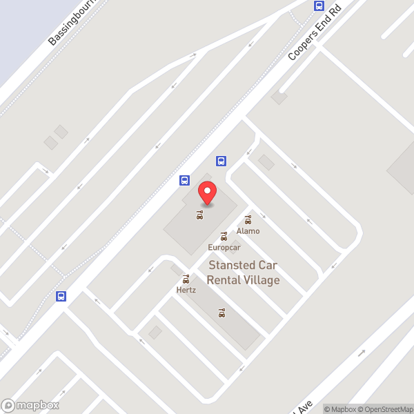 Map of Car Rental Village Stansted Airport
