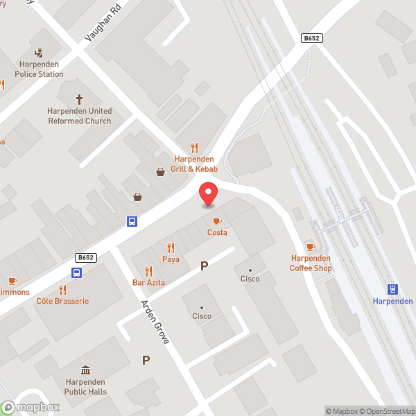 Map of Costa Coffee