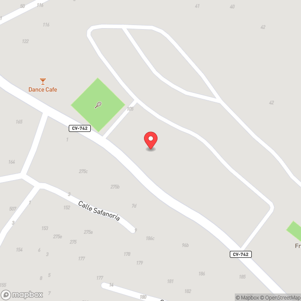 Map of Toscamar, Jávea