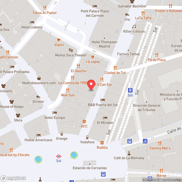 Map of Madrid