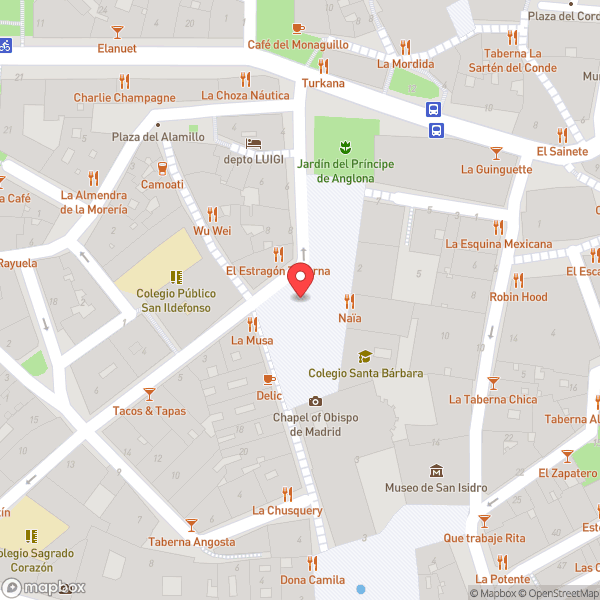 Map of Plaza de la Paja