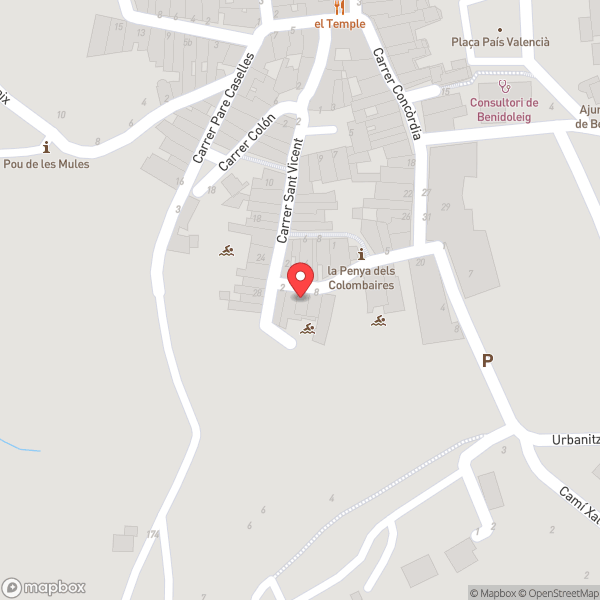 Map of Benidoleig