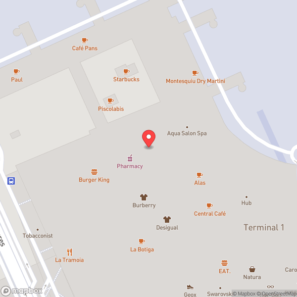 Map of Sala VIP Joan Miró