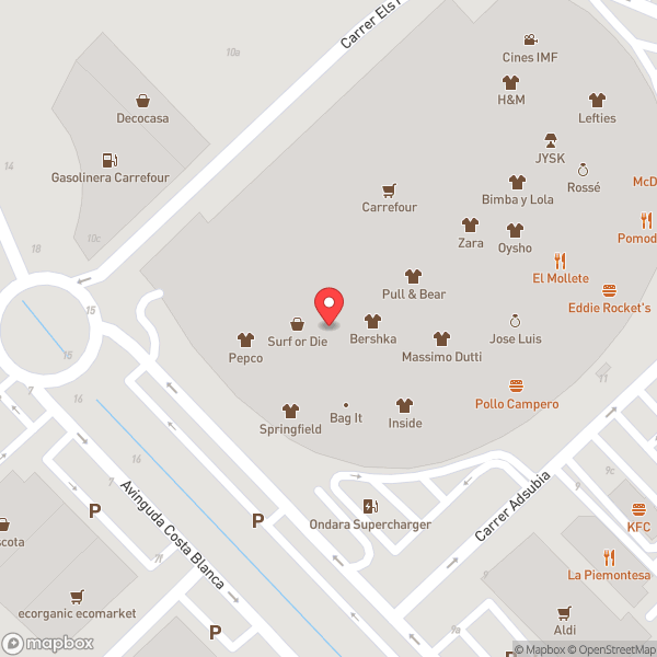 Map of Ondara Comercial