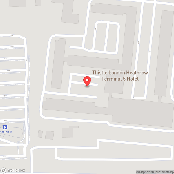 Map of Thistle Runway Restaurant
