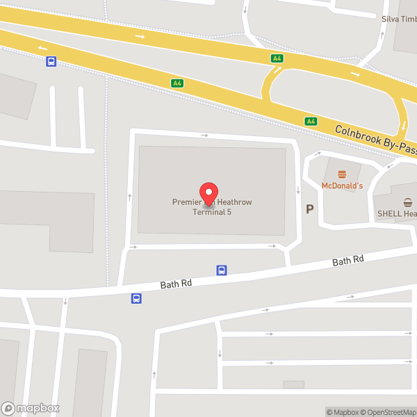 Map of Premier Inn London Heathrow Airport Terminal 5 hotel