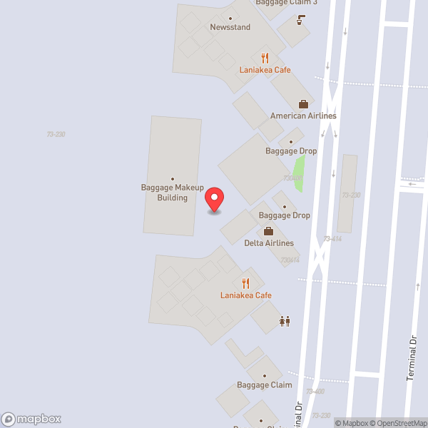 Map of Kona International Airport (KOA)