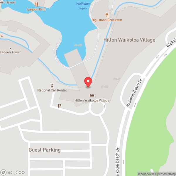 Map of Hilton Waikoloa Village