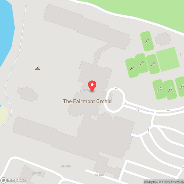Map of Fairmont Orchid, Hawaii
