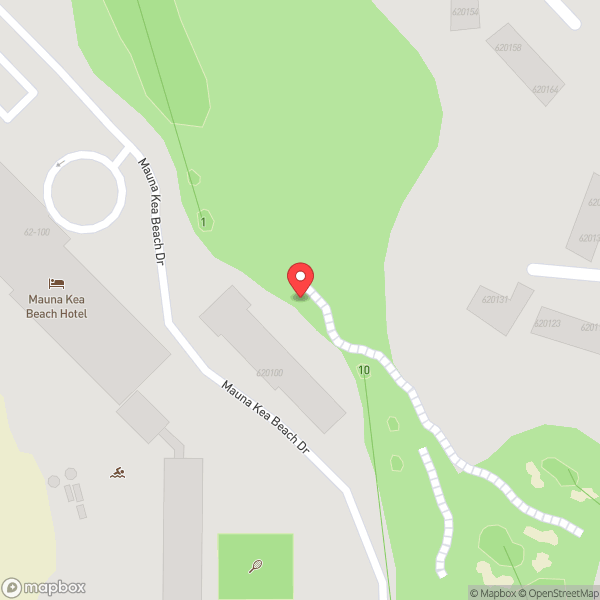 Map of Mauna Kea Golf Course