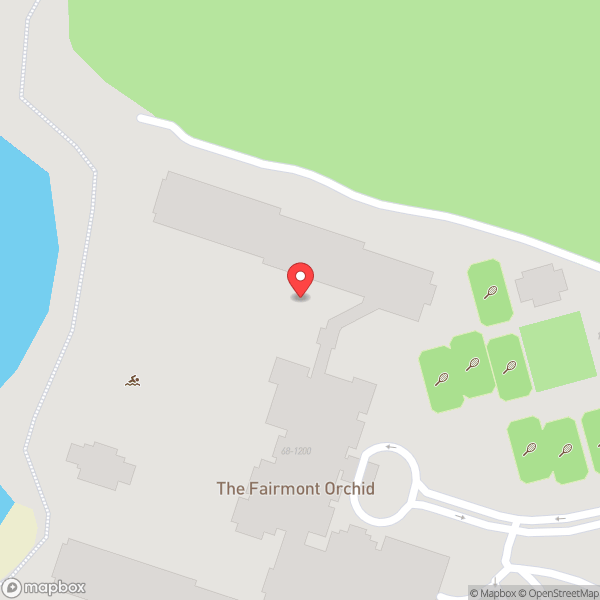 Map of Gold Lounge at Fairmont Orchid
