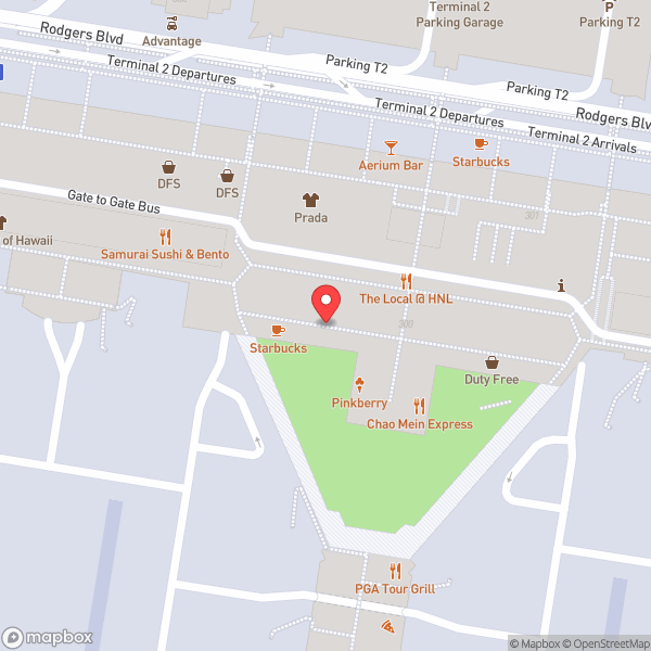 Map of Daniel K. Inouye International Airport (HNL)
