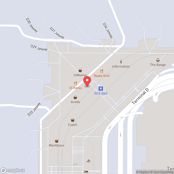 Map of Gate D25