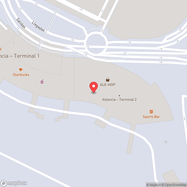 Map of Duty Free Aeropuerto Valencia