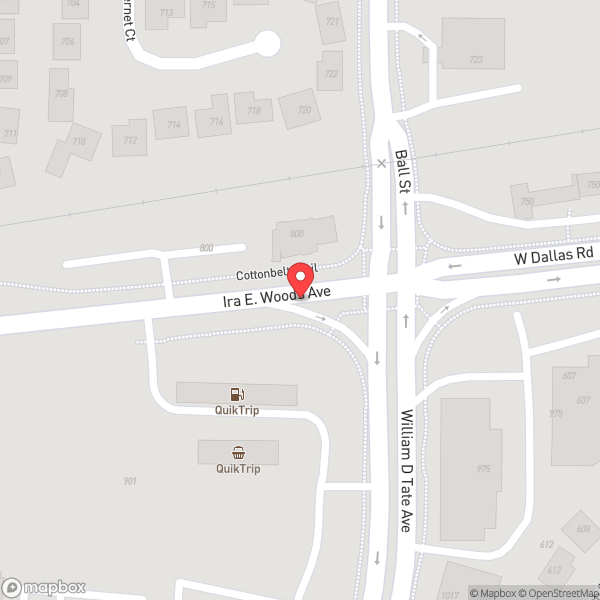 Map of Grapevine, TX