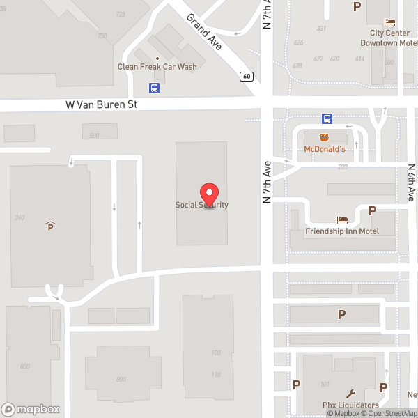 Map of Social Security Administration
