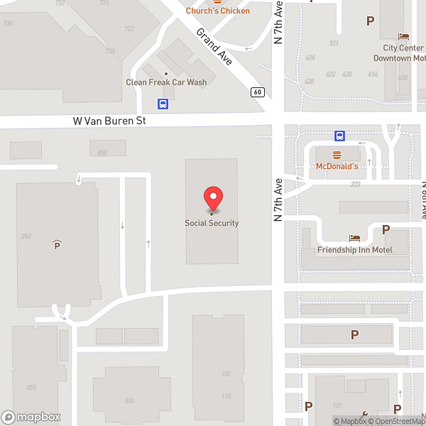Map of Social Security Administration