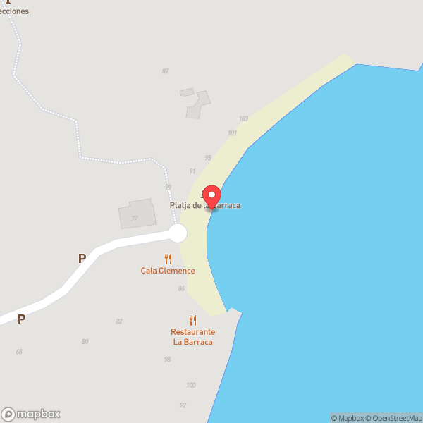 Map of Cala Portitxol | La Barraca