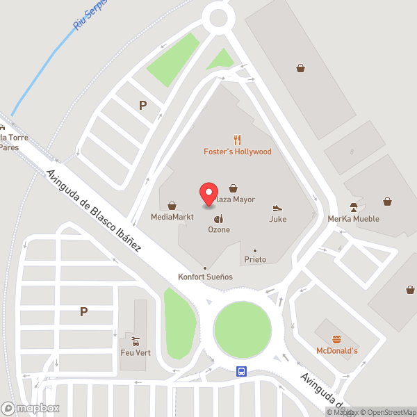 Map of C.C. Plaza Mayor