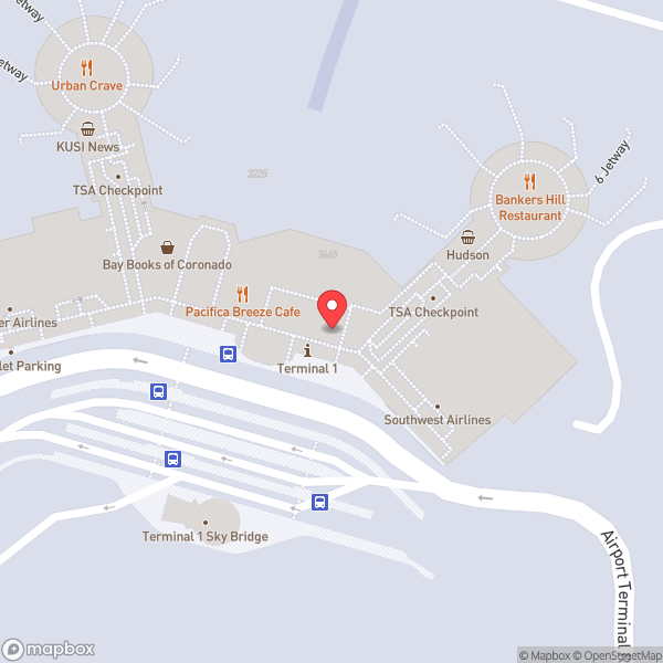 Map of Baggage Claim 2