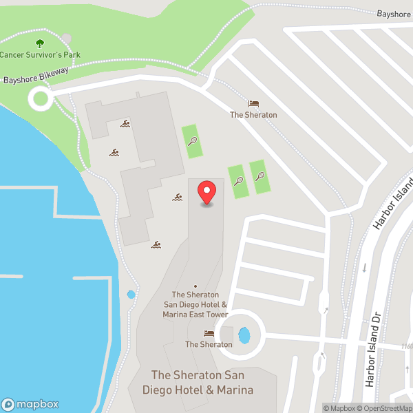 Map of Sheraton Marina Pool