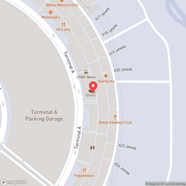 Map of Terminal A