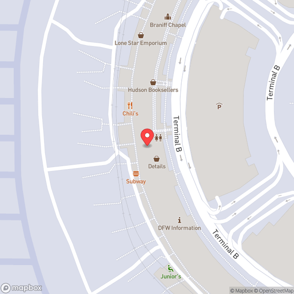 Map of Terminal B