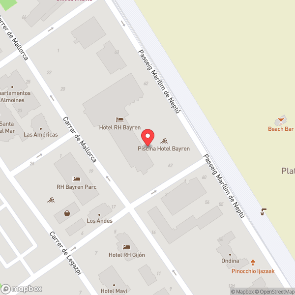 Map of Hotel RH Bayren Gandia