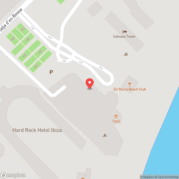 Map of Hard Rock Hotel Ibiza