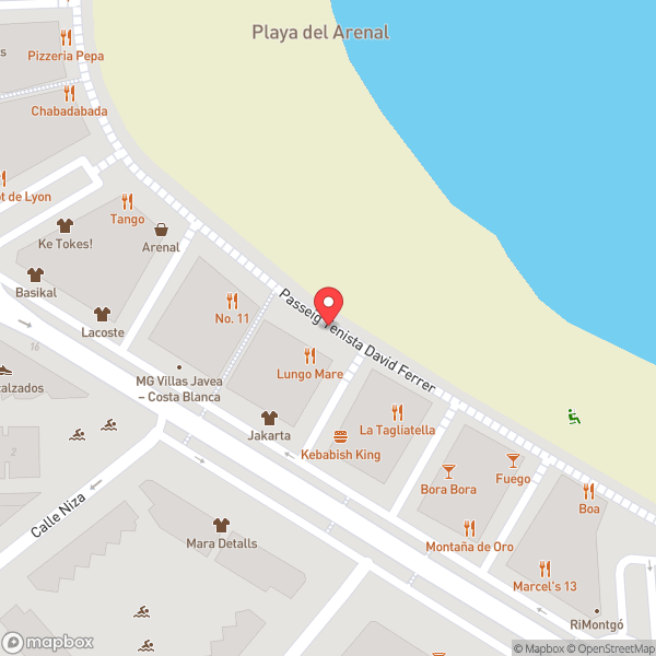 Map of Lungo Mare