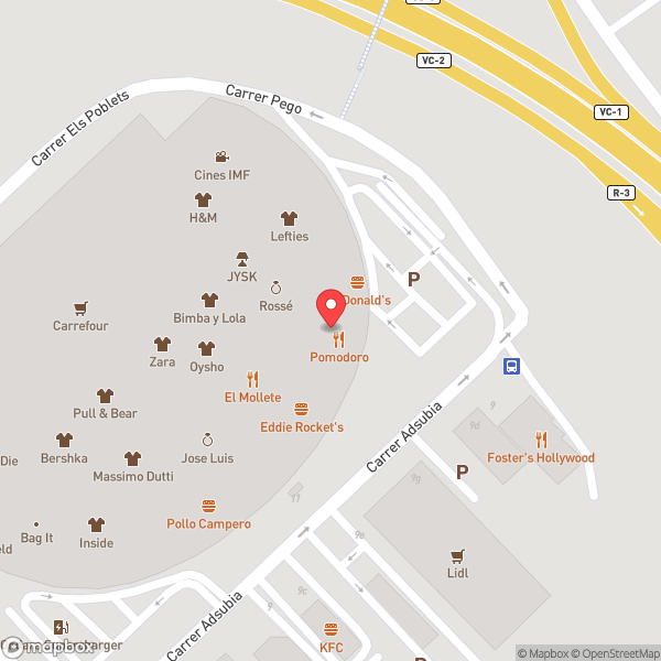 Map of McDonald's