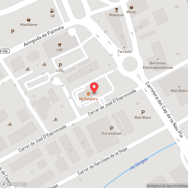 Map of McDonald's