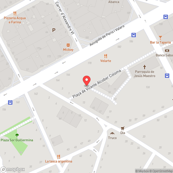 Map of Karaoke Sol De Noche
