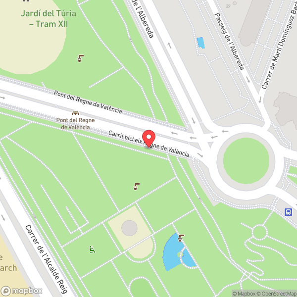 Map of Jardí del Túria - Antiguo cauce tramo XII