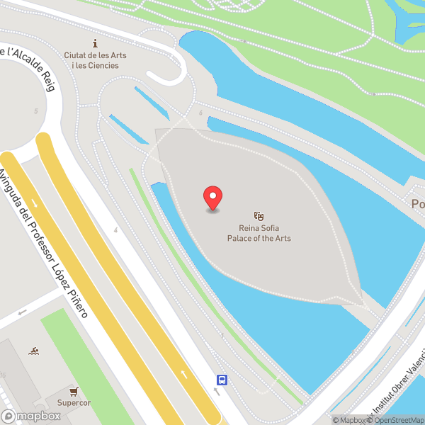 Map of Palau de les Arts Reina Sofía