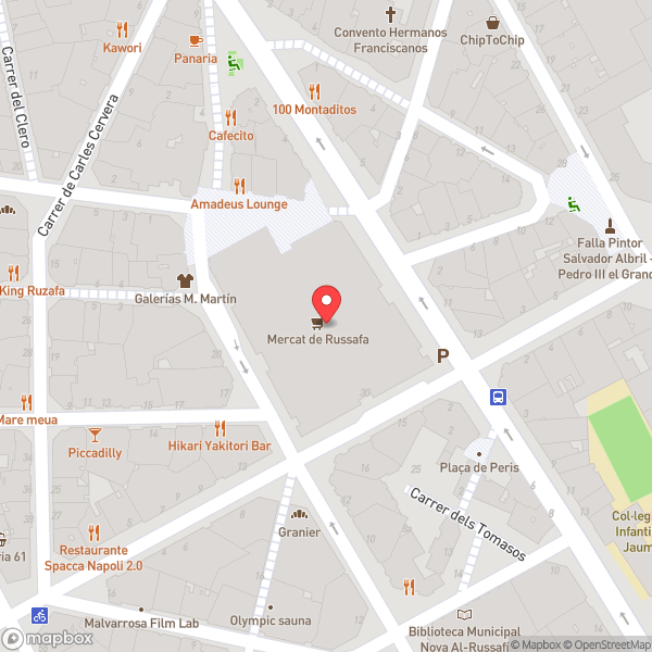 Map of Mercat de Russafa