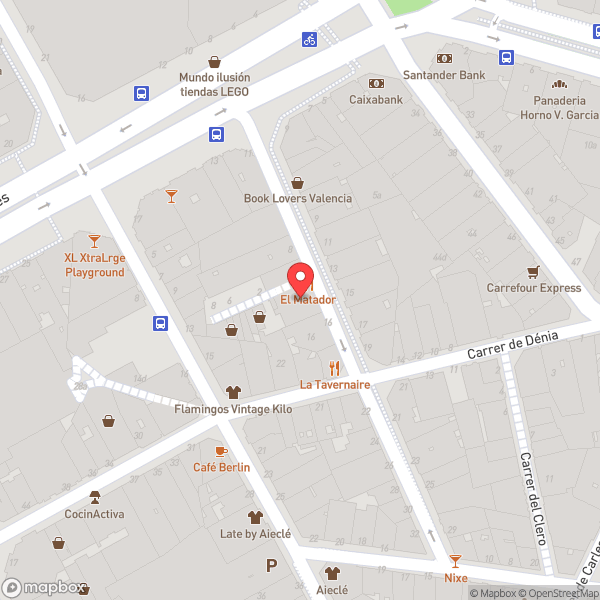 Map of Mokawa Club Ruzafa