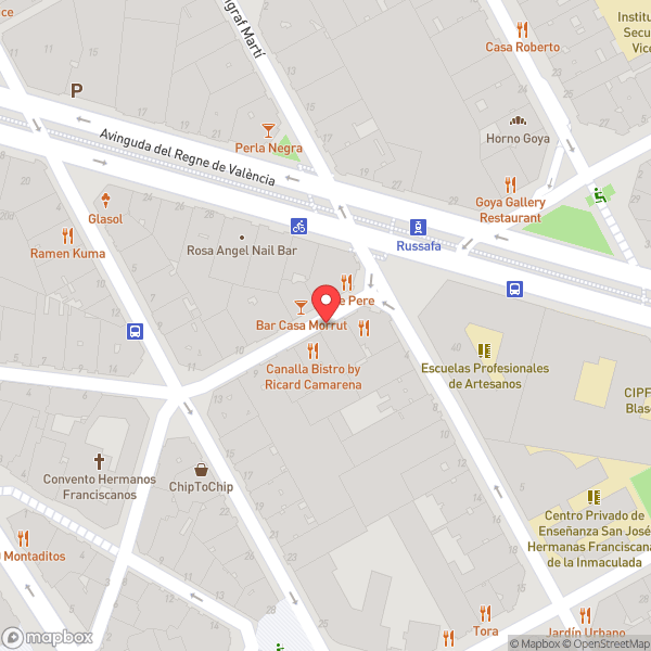 Map of Canalla Bistro