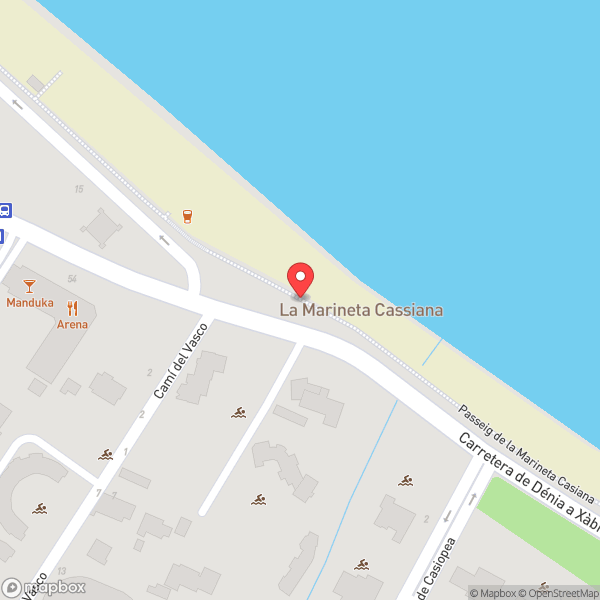 Map of Playa Marineta Cassiana