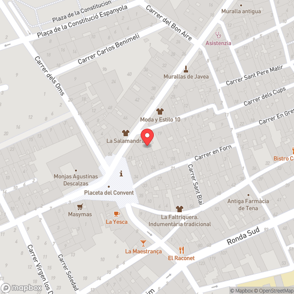 Map of Cafe Bar La Cova