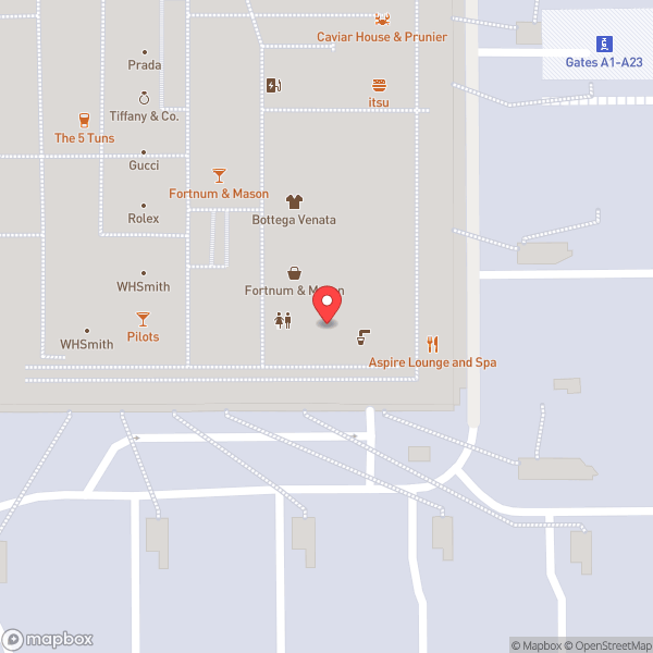 Map of BA Galleries Club Lounge South
