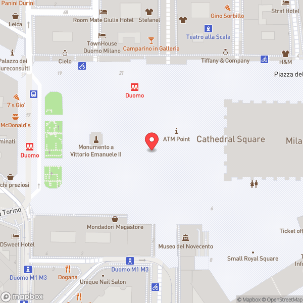 Map of Milan (Milano)