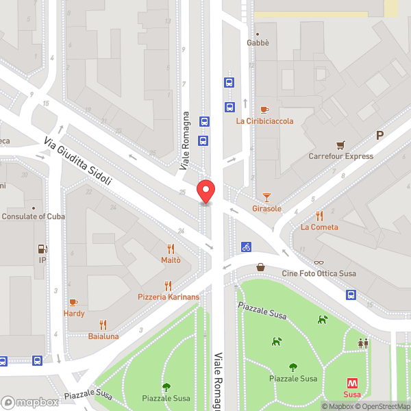 Map of Bar Girasole