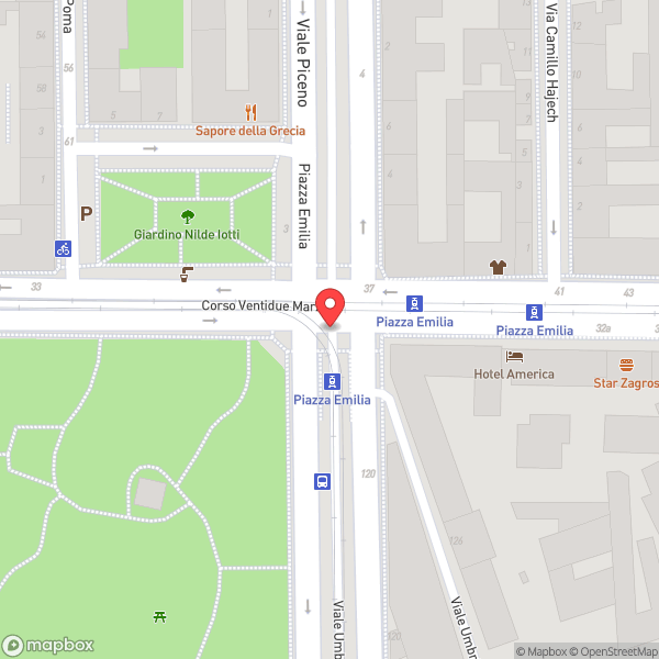 Map of Piazza Emilia